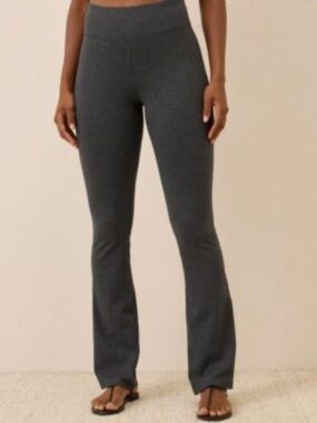 PACT WOMENS CASUAL ON THE GO-TO BOOTCUT LEGGINGS 3” WAISTBAND LT BROWN YOGA MED